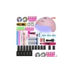 Nail Art Kits ingesteld 36W /48W /54W LED UV Lamp Kit 12 -st uur Pool afweekt Afzuigt Manicure voor gereedschap elektrische handval