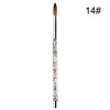 False Nails Nail Art Brush Acrylic Uv Gel Glitter Painting Brushes Crystal Handle Nylon Carving Flower Pens For Cin6 899 Drop Delive Dhnyc