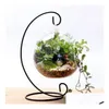 Vases Spiral Bottom Ornament Display Stand Without Iron Hanging Rack Holder For Plant Christmas Candlestick Home Wedding Decoration Dhtjm