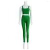 Sets de pantalones de dos piezas para mujeres EXTIFITOS DE MOBEN SPRING/SUMMER 2023 COMPORTA DE TANQUE DE TANTA COMPORTY Casual Winist Slim Yoga Set Streetwear