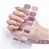 Faux ongles pure désir glace à travers les chats œil aurore porter une feuille de ongles uv mi-cuit semi-cuit autocollant de gel en gros