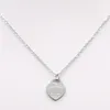 collana argento catena collane cuore gioiello ciondoli designer designer designer donne oro rosa titanio in acciaio ciondolo
