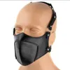 Sk￶nhetsartiklar bdsm fetisch l￤dermask f￶r m￤n kvinnor justerbar cosplay unisexy bondage b￤lte begr￤nsningar slavmasker par s2593