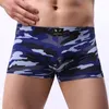 Sous-vêtements Arrivées Hommes Sous-vêtements Camouflage Boxer Nylon Respirant Mâle Culotte U Convexe Shorts Calzoncillo