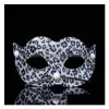 Maschere per feste 2021Pvc Leopard Mask Make Up Dance Halloween Decora 4 colori T2I52347 Drop Delivery Home Garden Festive Supplies Dhar3