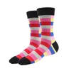 Skarpetki męskie peonfly para 1 Zabawne, szczęśliwe kolorowe kolorowe w kratę geometryczne geometryczne kalcynatywne harajuku hip hop bawełniany sokken