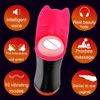 Sex Toys Massager 2 i 1 manlig Masturbator Artificial Anal Vaginal for Men Glans Suging Penis Pump Scrotum Vibrators Real Erotic Toys 18