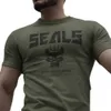 Men's TShirts US Navy Seals Bravo Team DEVGRU Special Forces Elite Soldiers Men TShirt Short Casual 100 Cotton Shirts 230110