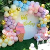 Outros adesivos decorativos Macarons coloridos Balão Garland Arch 1st Birthday Party Decoration Kids Wedding LaTex Baloon Baby Shower Boy Girl 230110