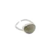 Silver 100 925 Sterling Sier Moon Stone Crystal Rings for Women New Irregar Justerbara uttalande Ring födelsedagspresenter Drop Delivery J Dhult