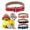 Dog Collars Leather Collar Perro Collare Cane Pet Products Coleiras Para Caes Hund Halsband Accessoire Chien Peitoral Cachorron Obroza & Lea