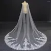 Wraps Real Po Haute Qualité Dentelle Longue Boléro De Mariée 3.5 Mètres Blanc Ivoire Cape Pour Robe De Mariée Bolerko Slubne Accessoires