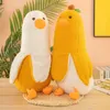 50 cm Plüschspielzeug Banane Enten Lange Kissen Puppen Cartoon Super Süßes Kinder Schlaftkissen