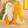 50 cm pluche speelgoed bananen eenden lange kussenpop cartoon super schattige eend -kinderen slaapkussen