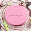 Cuisson Pâtisserie Outils DIY Gâteau Table Rotative Mini Fondant En Plastique Plateau Tournant Revoing Plate-forme Ronde Cookie Stand Rotatif Maison Cuisine Dhpsh