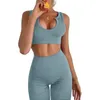 Tracksuits voor dames Hirigin Women Sports Suit Yoga Set U-Shpae Crop Tops Biker Shorts Gym Fitness Jogging Sportswear workout Streetwear