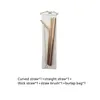 Drinking Straws Sts 5Pcs 304 Stainless Steel Environmentally Friendly Reusable St Set Highquality With Cleaning Brush And Bag Drop D Dhc6E