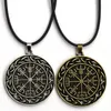 Pendant Necklaces Viking Odin SYMBOL OF NORSE RUNIC Runes Vegvisir Necklace Compass Amulet Knot For Women Men Jwelry