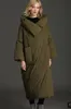 Parkas en duvet pour femmes XS7XL mode hiver sur le genou plus long manteau en duvet de canard moelleux femme surdimensionné à capuche épais manteaux chauds wq124 230109