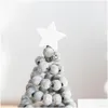 Dekoracje świąteczne urocze do domu kreatywne mini biurko z drzewem stoł