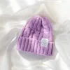 Bérets de couleur pure, bonnet japonais torsadé en laine pour femmes, chapeaux coréens d'automne et d'hiver, Protection chaude des oreilles, bonnet tricoté contre le froid