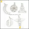 Charms Csja Chakras Natural Stone Pendant Angel Wings Cho Ku Rei Health Amet Fashion 7 Reiki Yoga Jewelry Necklace Pendants Gift 168 Ot4Vd