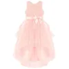 Mädchen Kleider Mode Prinzessin Vintage Kleid Floral Spitze Tiered Tüll Kind Vestido Teenager Hochzeit Party Geburtstag Tutu Kleidung