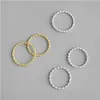 Silver New 100 925 Sterling Sier Twist Rings For Women White Gold /18K Color Finger Ring Simple Fine Jewelry Drop Delivery Dhcz8