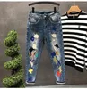 Mäns jeans T11317 Fashion Men's 2023 Runway Luxury European Design Party Style Clothing