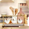 Dishes Plates Gold Oak Branch Snack Bowl Stand Resin Christmas Rack With Removable Basket Organizer Party Decorations Drop Deliver Dh1Im