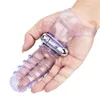 Sexleksaker Massager Finger Sleeve Vibrator g Spot Massage Clit Stimulera Kvinnlig Onani Leksaker för kvinnor Lesbisk Orgasm Produkter