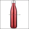 Wasserflaschen 17oz Flasche Edelstahl Vakuumflasche Isolierte Kaffeetasse Reise Sport Vauum Outdoor Drop Lieferung Hausgarten Kitch Dhyso