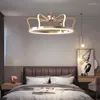 Lustres 68W 92W or LED lustre éclairage pour chambre enfants salon luxe suspension lampe moderne nordique couronne créative