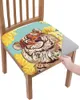 Chair Covers Sunflower Funny Tiger Butterfly Seat Cushion Stretch Dining Cover Slipcovers For Home El Banquet Living Room