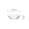 Plates European Glass Plate Simple Transparent Western Restaurant Vegetable Salad Dish Home Living Room Desktop Fruit