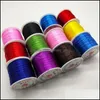 Cord Wire 10/Roll 1Mm Color Flexible Elastic Crystal Line Rope For Jewelry Making Beading Bracelet Fishing Thread 1385 Q2 Drop Del Otnae