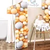 Party Decoration 73cm Big Number Frame Stand Balloon Filling Box DIY Baby Shower Jungle Birthday Letter 1 2 3 Mosaic Anniversary New ss0110