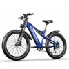 Electric Bike 26 Inch E Mountain Bikes Ebike 500W BAFANG Motor Moped 3.0 Fat Tire Bicycle 15Ah 48V Lithium Battery MTB Full Suspension E-Bikes