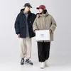 Männer Jacken Mode Mit Kapuze Paare Mantel Männer Casual Lose Baggy Warme Jacke Outwear Windschutz Streetwear Parka Kleidung