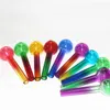 OD 20mm Colorful Pyrex Glass Oil Burner Pipe 4.1 inch Smoking Accessories Nail Hand Burning Water pipes Thick Bong Dab handle