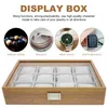 Watch Boxes Box Case Display Wooden Organizer Storage Decorative Jewelry Wood Clockcontainer Wrist Holder Tray Plate Digit