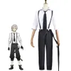 Anime Costumes Bungo Stray Dogs Nakahara Chuuya Akiko Yosano Ryunosuke Akutagawa Nakajima Atsushi edogawa Rampo Cosplay Costume Outfits Halloween Uniforms Wig Wig Wig