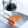 Zonesun ZS-XG70ZC bordsskiva Pneumatisk Capping Machine Milk Powder Can Wine Bottle Cap Cork Pressing Machine Capping Machine