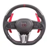 LED Real Carbon Fiber Steering Wheel For Nissan GTR R35 370Z M37 M56 Q50 Q60 Skyline Nismo GT-R Paddle Shifter