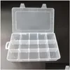 Tool Box Wholesaletransparent Pp Electronic Plastic Parts Toolbox Casket Smd Smt Container Screw Battery Component Storage Case Drop Dhayq