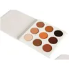 Lidschatten Make -up 9 Farbe Bronze Lidschatten Palette gepresste Pulverpaletten leicht zu tragen.