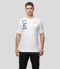 Novas camisetas masculinas McLarens F1 Driver Lando Norris camisetas de manga curta para homens e mulheres com lazer de verão respirável designer de corrida tops