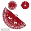 Kerstdecoraties boomrok 48 inch gebreide vrolijke seizoensmat voor kerstfeestartikelen voor Xmas Holiday