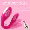 Sex Toys Massager Trådlösa vibratorleksaker för par 10 vibrationer Dildo G Spot Stimulator Vagina Anal Clitoris Woman