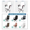 Stoelhoezen Verwijderbare hoes Elastische stretch Solid kleur Office Anti-stof Anti-stof Waterdichte roteerbare fauteuilbeschermer Universal